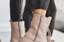 Жіночі черевики шкіряні зимові бежеві Emirro 1087-505 два замки на хутрі Фото 7