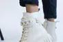 Женские ботинки кожаные зимние молочные Emirro Б 67 на меху Фото 9