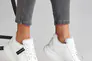Жіночі кросівки шкіряні зимові білі Yuves 8011 на хутрі Фото 1