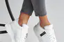 Жіночі кросівки шкіряні зимові білі Yuves 8011 на хутрі Фото 10