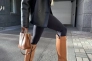 Чоботи жіночі шкіряні коричневого кольору з ремінцем без каблука зимові Фото 18