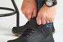 Мужские кроссовки кожаные зимние черные Emirro 124  на меху Фото 1