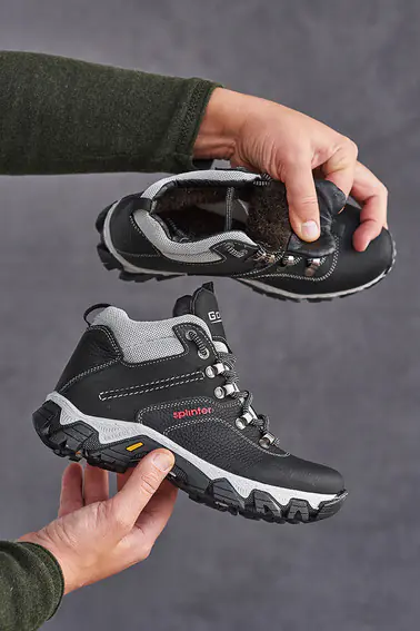 Підліткові черевики шкіряні зимові чорні Splinter Boy 3211 на хутрі фото 7 — інтернет-магазин Tapok
