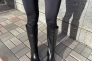 Сапоги женские кожаные черного цвета демисезонные Фото 16
