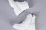 Ботинки женские кожаные белые на шнурках и с замком на цигейке Фото 13