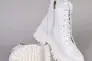 Ботинки женские кожаные белые на низком ходу зимние Фото 10