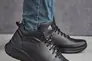 Мужские кроссовки кожаные зимние черные Extrem 1570 на меху Фото 4