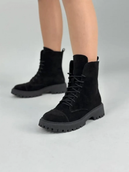 Ботинки женские замшевые черные зимние фото 13 — интернет-магазин Tapok