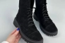 Ботинки женские замшевые черные зимние Фото 24