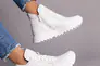 Кросівки жіночі шкіра флотар білого кольору на байку Фото 6