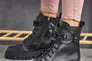 Жіночі черевики шкіряні зимові чорні Vlamax Б 67 на меху Фото 6