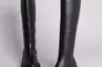Сапоги женские кожаные черного цвета на низком ходу Фото 6