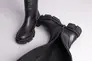 Сапоги женские кожаные черного цвета на низком ходу Фото 9