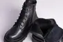 Ботинки женские кожаные черного цвета на меху Фото 12