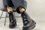 Ботинки женские кожаные черного цвета на меху Фото 17