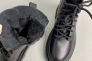 Ботинки женские кожаные черного цвета на меху Фото 25