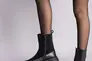 Ботинки женские замшевые черные с кожаной вставкой зимние Фото 3