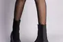 Ботинки женские замшевые черные с кожаной вставкой зимние Фото 5