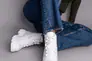 Ботинки женские кожаные белые зимние Фото 7
