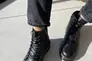 Ботинки мужские кожаные черного цвета с желтой строчкой зимние Фото 8