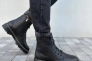 Ботинки мужские кожаные черного цвета с желтой строчкой зимние Фото 21