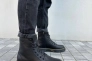 Ботинки мужские кожаные черного цвета с желтой строчкой зимние Фото 22
