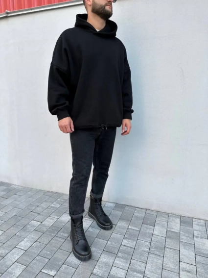 Ботинки мужские кожаные черного цвета с желтой строчкой зимние фото 28 — интернет-магазин Tapok