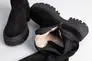 Сапоги чулки женские замшевые черные зимние Фото 9
