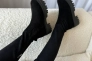 Сапоги чулки женские замшевые черные зимние Фото 14
