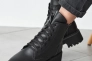 Жіночі черевики шкіряні зимові чорні Yuves 5578 На хутрі Фото 4