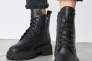 Жіночі черевики шкіряні зимові чорні Yuves 5578 На хутрі Фото 6