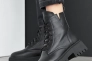 Жіночі черевики шкіряні зимові чорні Yuves 5578 На хутрі Фото 8