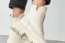 Женские ботинки кожаные зимние молочные Yuves 5578 На меху Фото 6