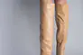 Ботфорты женские кожаные бежевого цвета на каблуке демисезонные Фото 5