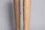 Ботфорты женские кожаные бежевого цвета на каблуке демисезонные Фото 6