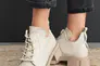 Женские ботинки кожаные весна/осень бежевые Emirro 2079 кож подкладка Фото 11