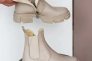 Жіночі черевики шкіряні зимові бежеві Чобіток 208 на хутрі Фото 9