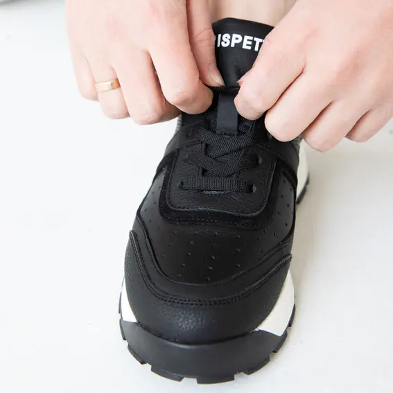 Кросівки жіночі шкіряні  581588 Чорні фото 9 — інтернет-магазин Tapok