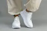 Кросівки жіночі шкіряні білого кольору Фото 3