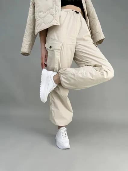Кроссовки женские кожаные белого цвета фото 7 — интернет-магазин Tapok