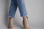 Ботинки женские кожаные цвета капучино демисезонные Фото 4