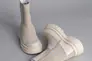Ботинки женские замшевые молочые с кожаной вставкой молочного цвета демисезонные Фото 8