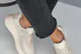 Женские кроссовки кожаные весна/осень молочные Emirro Р10213-20 перфорация Фото 6