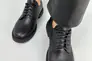 Туфли женские кожаные черные на шнурках низкий ход Фото 4