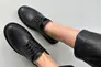 Туфли женские кожаные черные на шнурках низкий ход Фото 11