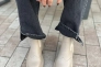 Челси женские кожаные бежевые демисезонные Фото 17