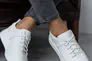 Жіночі кросівки шкіряні весняно-осінні білі Tango 2155 Фото 5