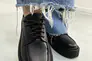Туфли женские кожаные черного цвета на шнурках Фото 8