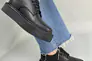 Туфли женские кожаные черного цвета на шнурках Фото 13