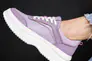 Кросівки жіночі шкіряні 4S 581969 Фіолетові Фото 7